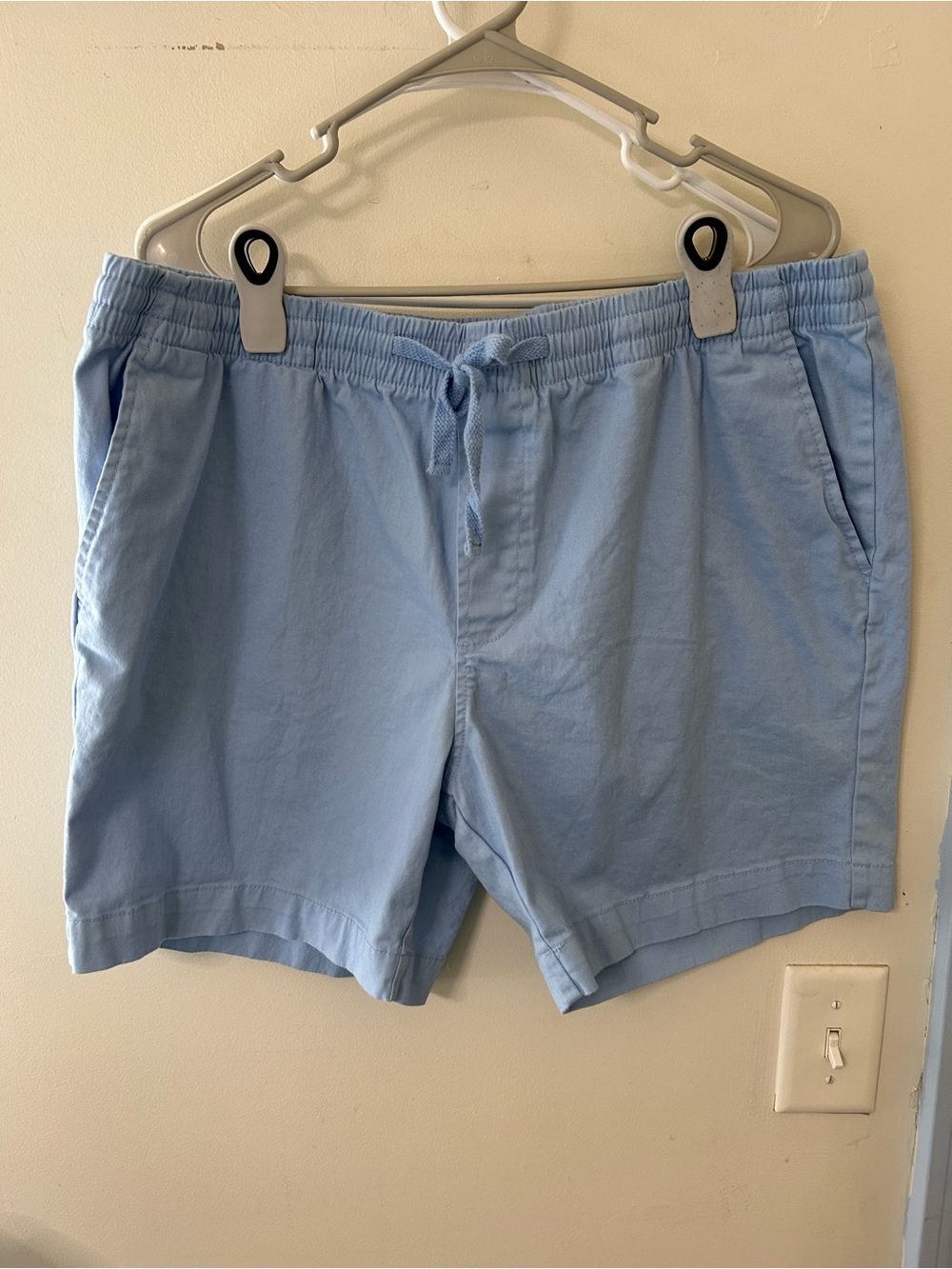 Nautica Men's Pale Blue Elastic Drawstring Shorts